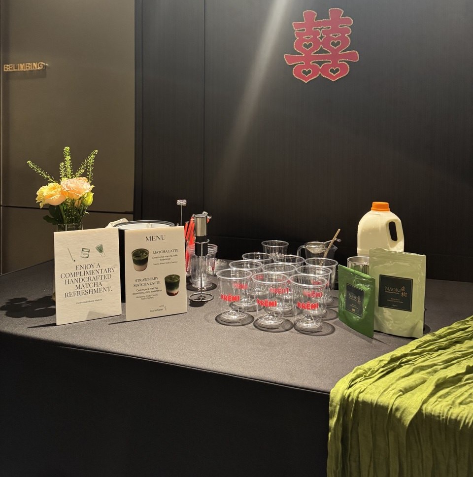 Kremi matcha live station at wedding